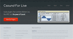 Desktop Screenshot of csoundforlive.com