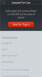 Mobile Screenshot of csoundforlive.com