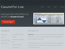 Tablet Screenshot of csoundforlive.com